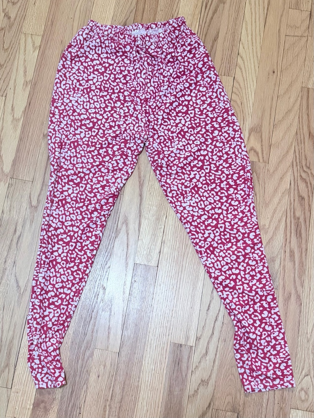 Agnes & Dora Pink Leopard Print Kids Leggings